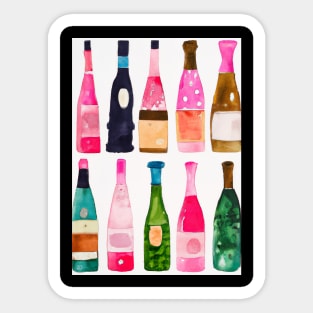 Bottles Pattern Painting Sticker